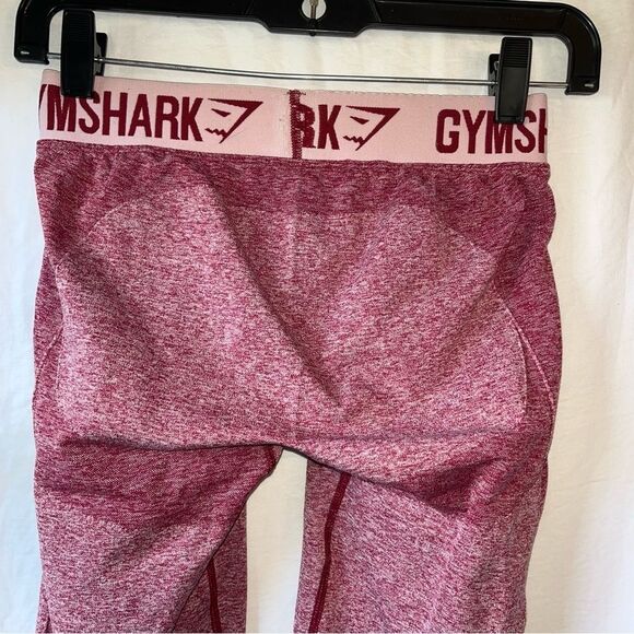 Gymshark Maroon Flex Sport Seamless Crop Leggings- Women Small - Picture 4 of 6